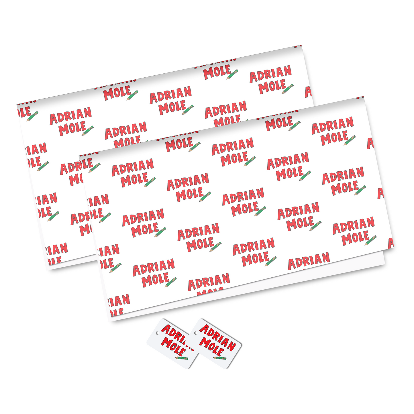 Adrian Mole Logo Gift Wrap & Tag