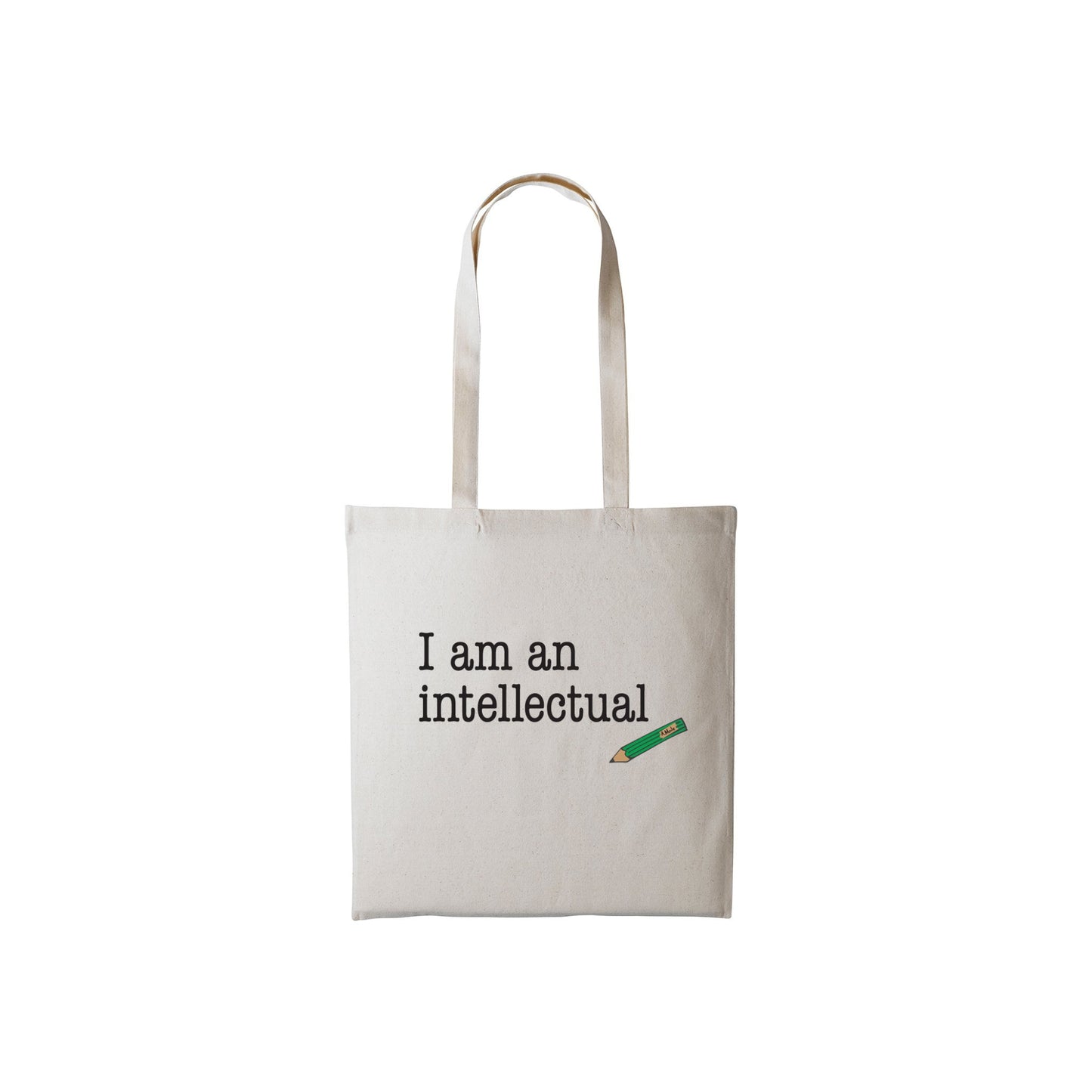 Adrian Mole - I am an intellectual Tote Bag Natural