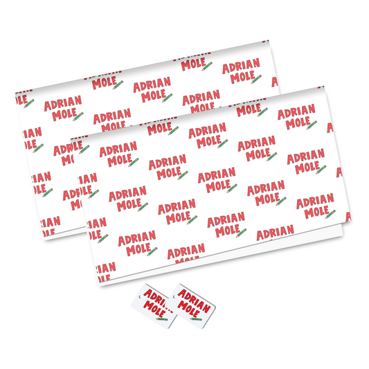 Adrian Mole Logo Gift Wrap