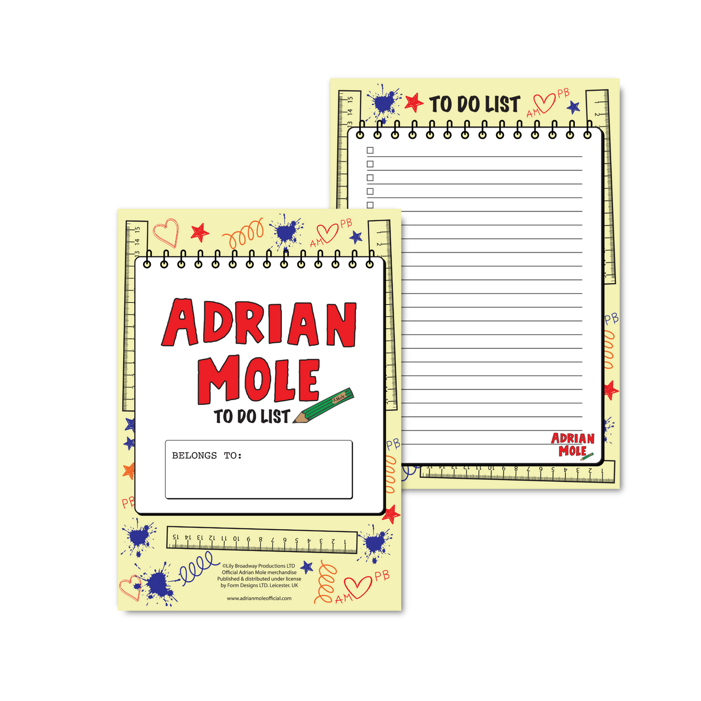 Adrian Mole - To do list